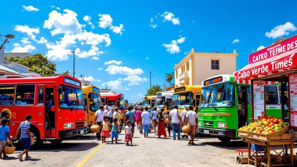 opções de transporte em Cabo Verde