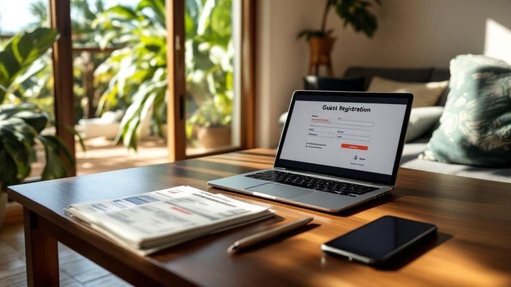 registo de convidados e relatórios