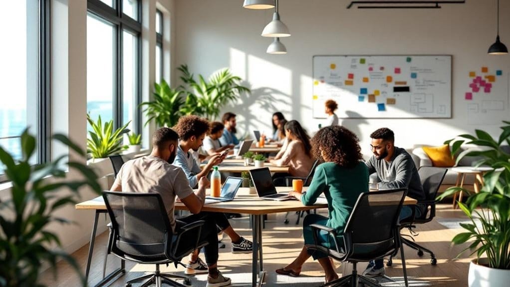 ambientes de trabalho colaborativos de alta tecnologia