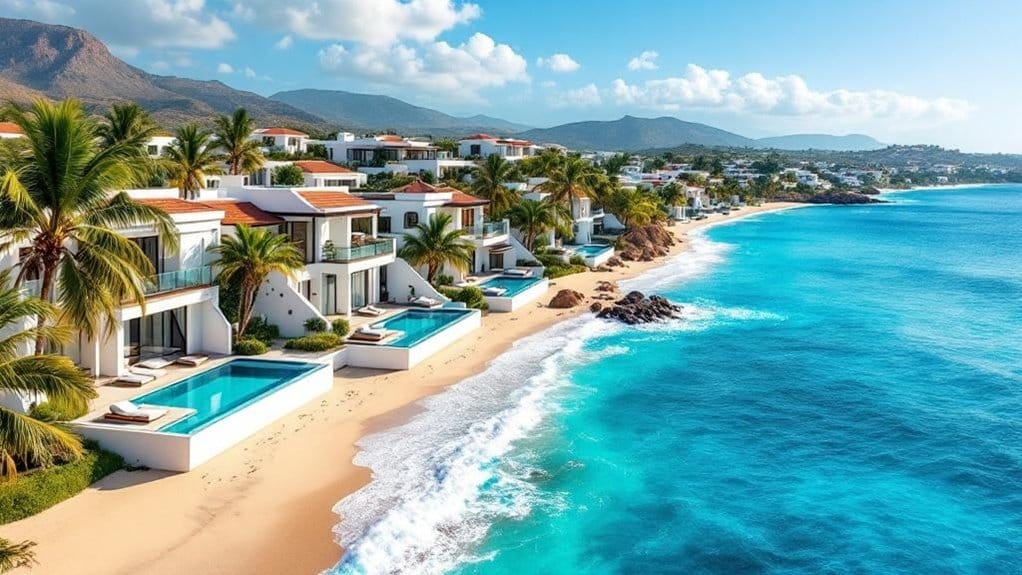 vilas de resort de luxo à beira-mar