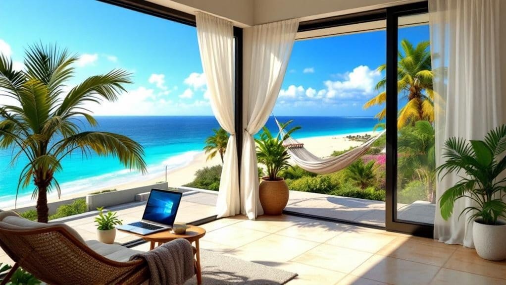 alojamentos em ilha amigos de trabalho remoto