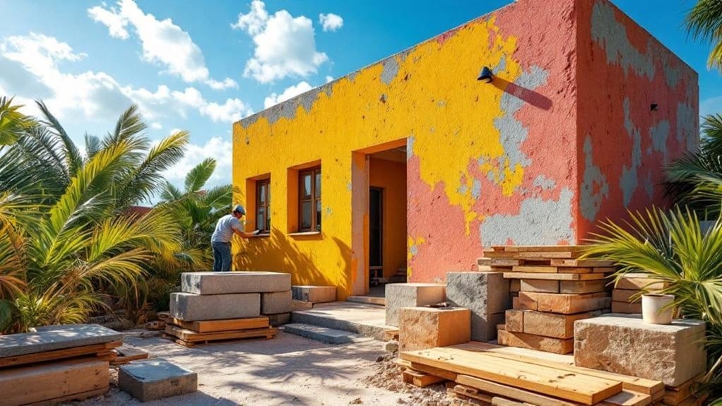 materiais de construção resilientes para ilhas