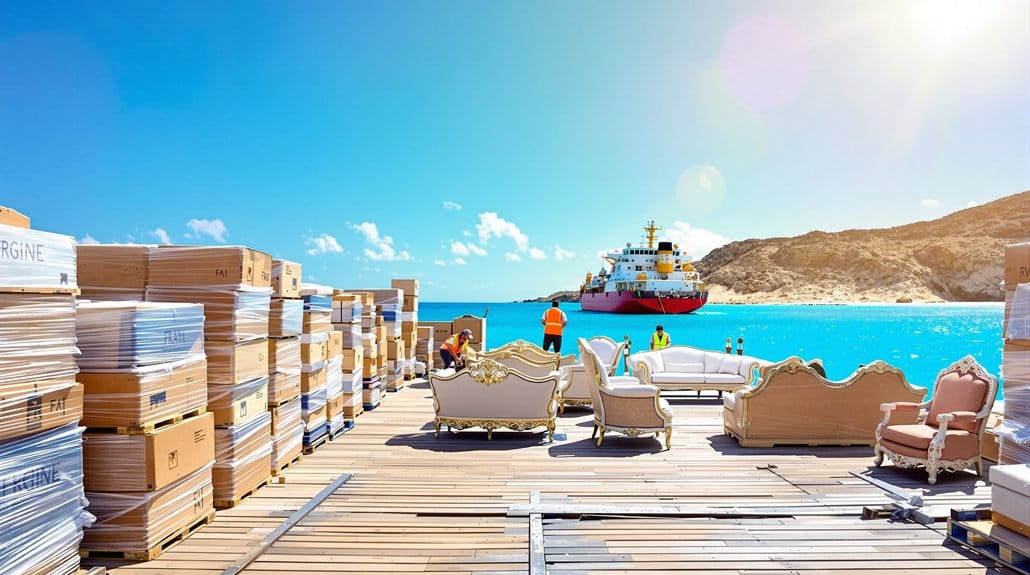 enviar móveis para Cabo Verde