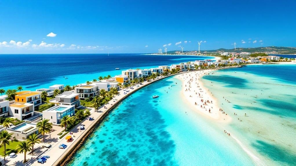 rendimento de aluguer de frente marítima ensolarada