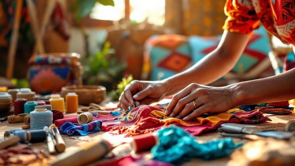 projetos diy de têxteis para interiores